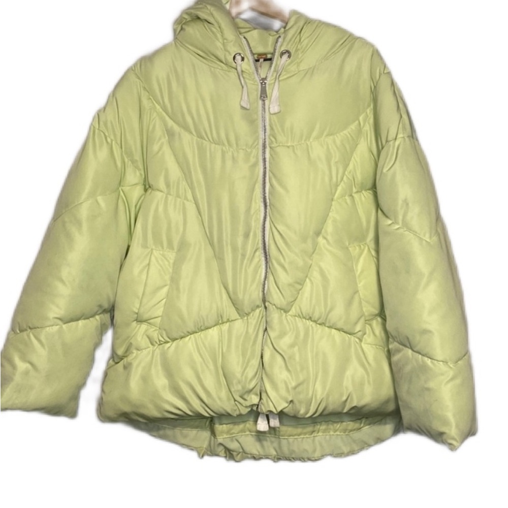 Free people Hailey Pale Green Puffer Jacket